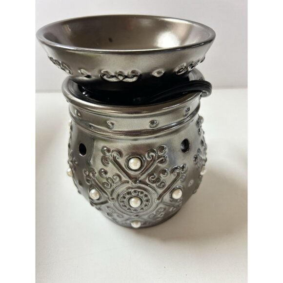 New Scentsy Margot Full-size Wax Warmer Bronze Pearls 2010 Open Box Home - Picture 3 of 13
